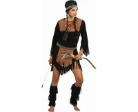 Role play-set for adult Indian Girl (headband, dress, belt, leg guards), size S